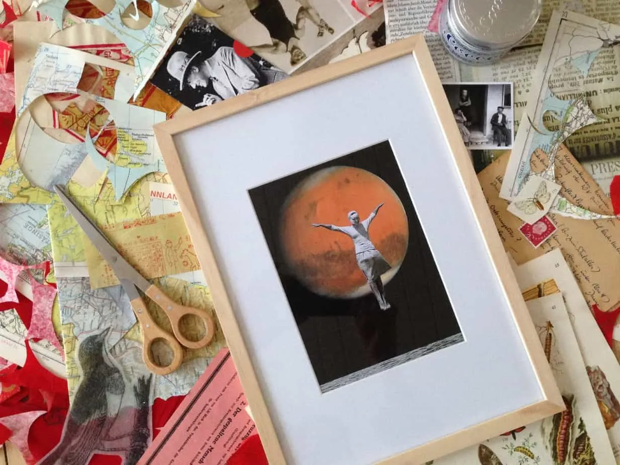 Collage workshop med La Regina Collagista